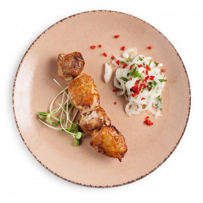 Шашлик з курки/Chicken skewers