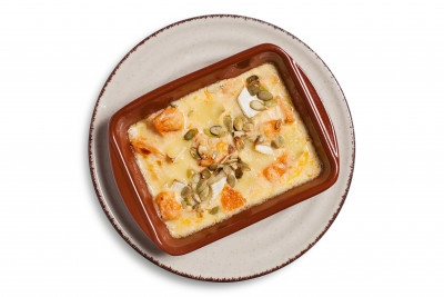 Запечений гарбуз під вершковим соусом