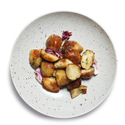 Печена картопля/Baked potatoes with butter and svanetian salt