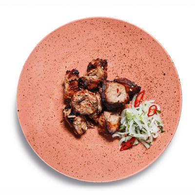 Шашлик зі свинини/Pork skewers