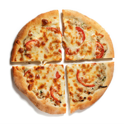 Піца зі свининою/Pizza with pork with tomato sauce