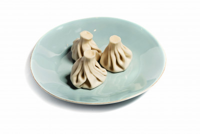 Хінкалі з сиром та шпинатом/Khinkali with cheese and spinach