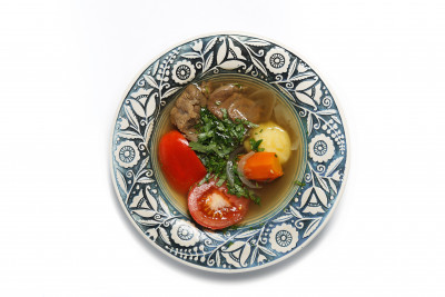 Хашлама/Khashlama-a rich broth of lamb and vegetables