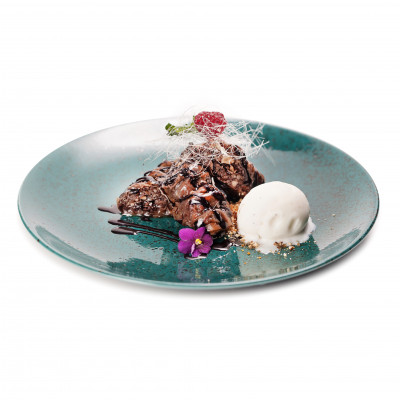 Пахлава шоколадна з морозивом/Chocolate baklava with ice cream